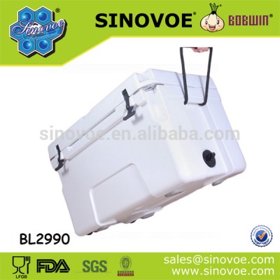 Hot sale 25L/50L/75L Cool Boxes portable plastic coolerboxes large capacity cooler box for camping